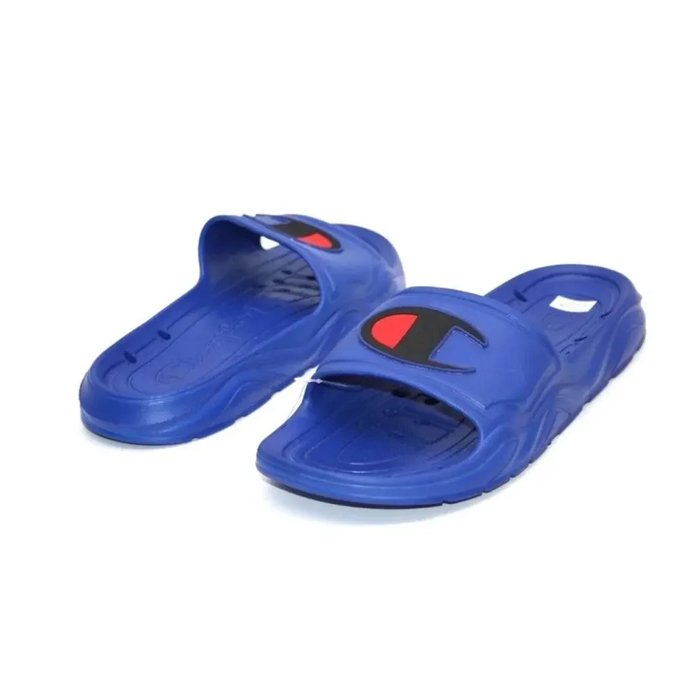 NEW Champion Mens Hydro C Slide Sandals Blue CP101063M Size 9